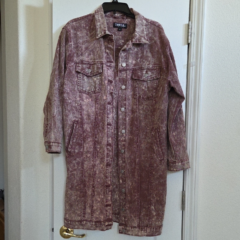 Thrill Jeans, Long Denim Jacket!